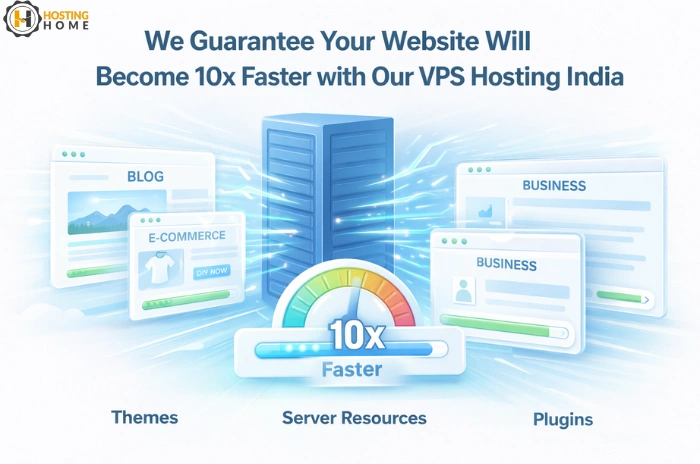 We Guarantee Your Website Will Become 10x Faster with Our VPS Hosting India!
